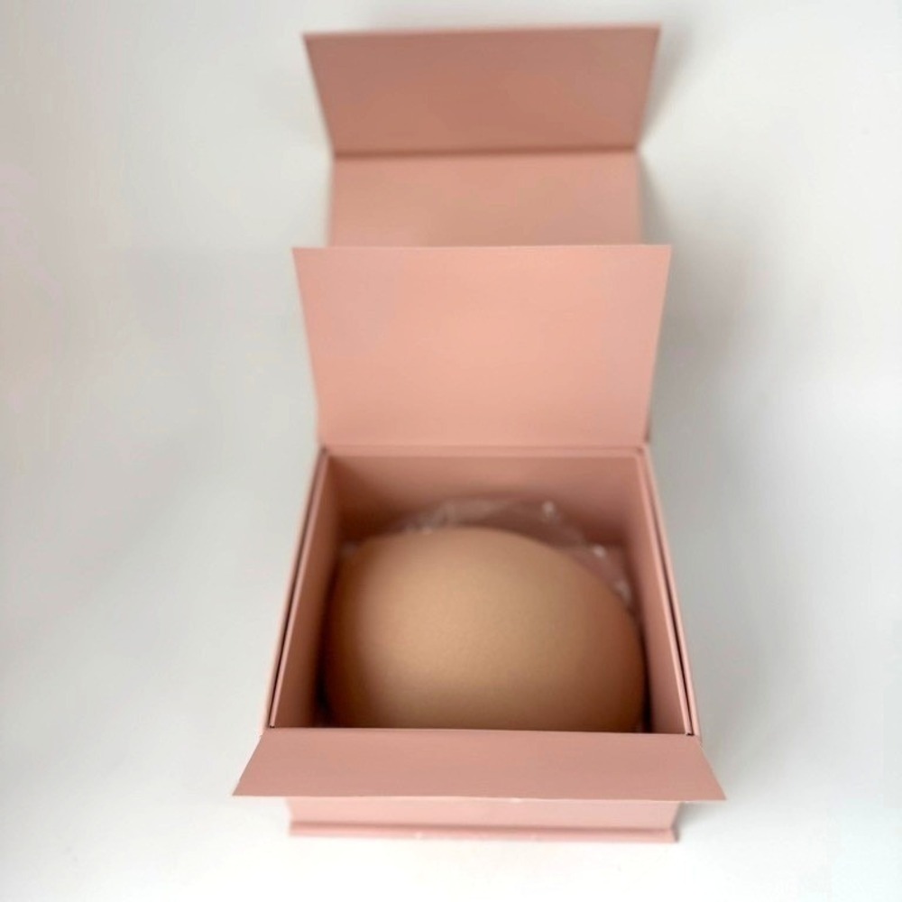 BOOMBA Magic Padded Sticky Bra Beige Size C Adhesive Strapless Backless open box - Picture 3 of 6
